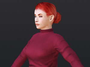 Woman 36 To 40 With 52 Animations 32 Morphs 3D Model