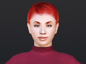 Woman 36 To 40 With 52 Animations 32 Morphs 3D Model