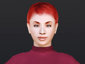 Woman 36 To 40 With 52 Animations 32 Morphs 3D Model