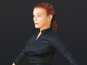 Woman 36 To 40 With 52 Animations 32 Morphs 3D Model