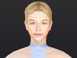 Woman 36 To 40 With 52 Animations 32 Morphs 3D Model