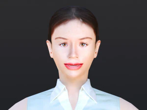 Woman 36 To 40 With 52 Animations 32 Morphs 3D Model