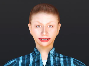 Woman 41 To 45 With 52 Animations 32 Morphs 3D Model