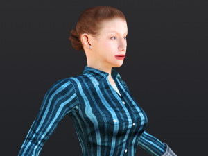 Woman 41 To 45 With 52 Animations 32 Morphs 3D 模型