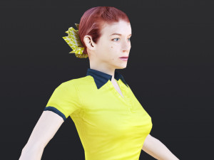 Woman 41 To 45 With 52 Animations 32 Morphs 3D 模型