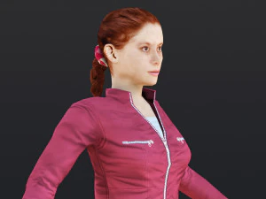 Woman 41 To 45 With 52 Animations 32 Morphs 3D Model