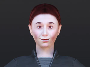 Woman 46 To 50 With 52 Animations 32 Morphs 3D Model