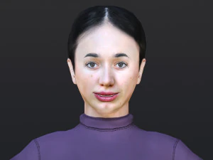 Woman 46 To 50 With 52 Animations 32 Morphs 3D Model