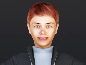 Woman 46 To 50 With 52 Animations 32 Morphs 3D Model