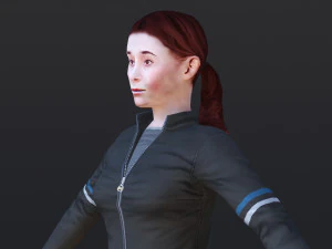 Woman 46 To 50 With 52 Animations 32 Morphs 3D Model