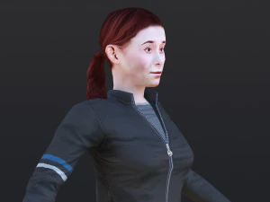 Woman 46 To 50 With 52 Animations 32 Morphs 3D Model