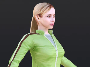 Woman 46 To 50 With 52 Animations 32 Morphs 3D Model