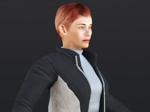 Woman 46 To 50 With 52 Animations 32 Morphs 3D Model