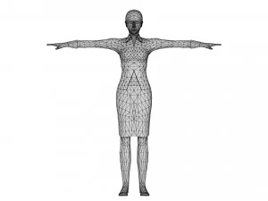 Woman 1 To 25 With 52 Animations 32 Morphs 3D Model