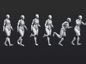 50 Female Animations 3D Model