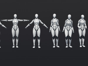 50 Female Animations 3D Модель