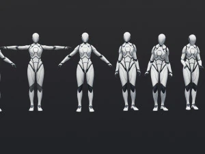 50 Female Animations 3D Model