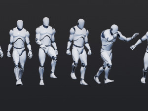50 Male Animations 3D Model