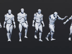 50 Male Animations 3D Model