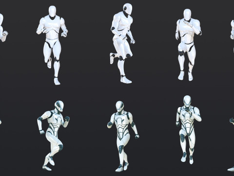 Basic Animations 3D Model