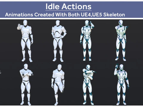 20가지 유휴 작업 3D 모델