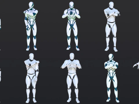20 Idle Actions 3D Model