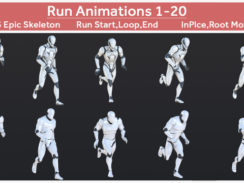 Animasyonları &Ccedil;alıştır 1-20 3D Model