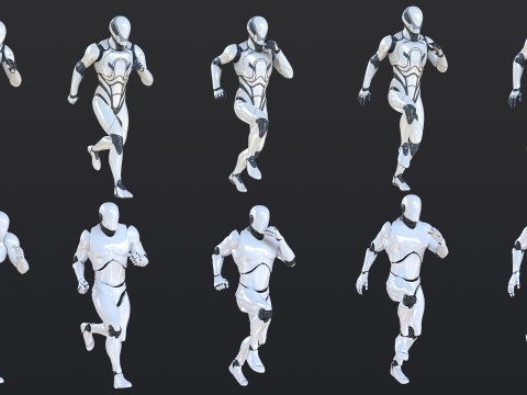 Run Animations 1-20 3D Model