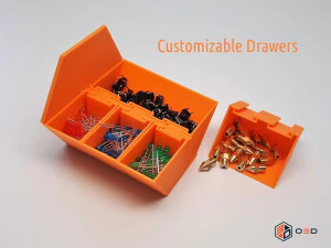 l'hive evo - sistema di cassetti modulari Modello di stampa 3D