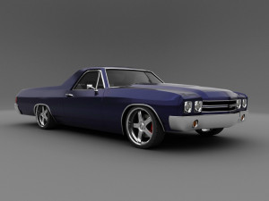 chevrolet elcamino 1970 3D Модель