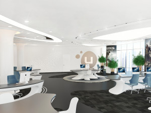 modern office 3D 模型