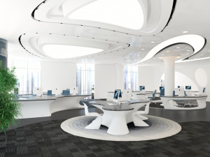 modern office 3D 模型