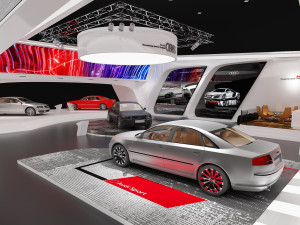 exhibition audi 3D 模型