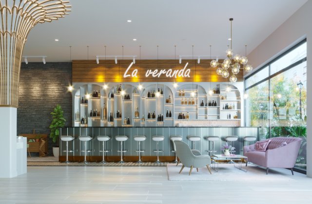 modern restaurant 3D Model .c4d .max .obj .3ds .fbx .stl .blend 