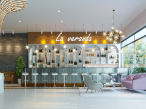 modern restaurant Model 3D