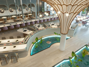 modern restaurant 3D Model