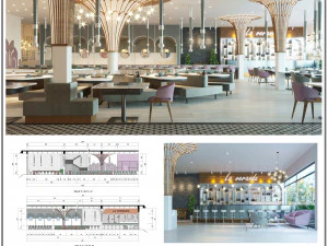 modern restaurant 3D Model