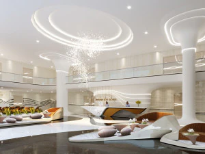 Hotelrezeption 3D Modell