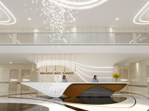 hotel reception 3D Model