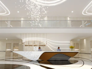 hotel reception 3D Model