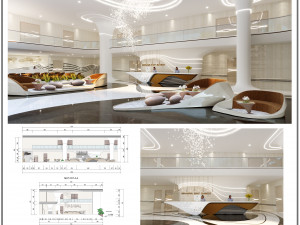 hotel reception 3D Model