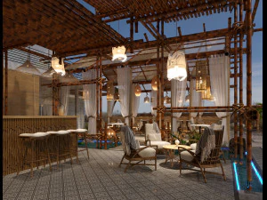 coffee house scene 3D Model