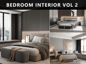 Schlafzimmerinnenraum Band 2 3D Modell