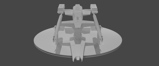 spaceship for 3d printing 3D 모델 .c4d .max .obj .3ds .fbx .stl .blend 