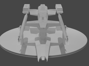 spaceship for 3d printing 3D 모델