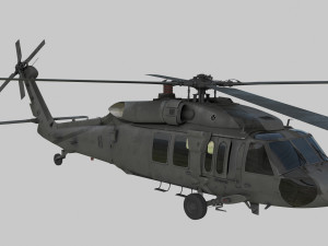 Sikorsky uh-60a black hawk 3Dモデル