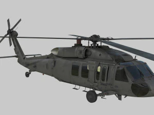Sikorsky uh-60a kara şahin 3D Model