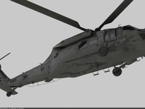 Sikorsky uh-60a black hawk 3D Модель