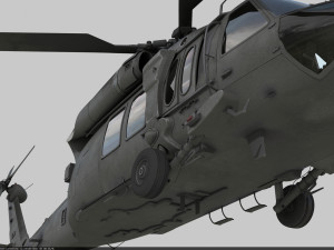 Sikorsky uh-60a black hawk 3D Модель