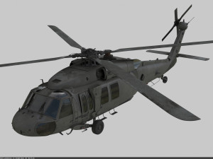 Sikorsky uh-60a black hawk 3D Модель